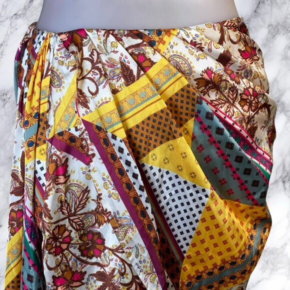 House of Harlow xREVOLVE Caterina Skirt in Patchwork Multi - Picture 11 of 12
